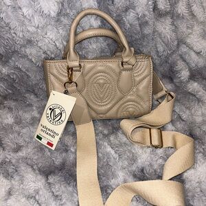 VALENTINO ORLANDI medium sized cream crossbody bag